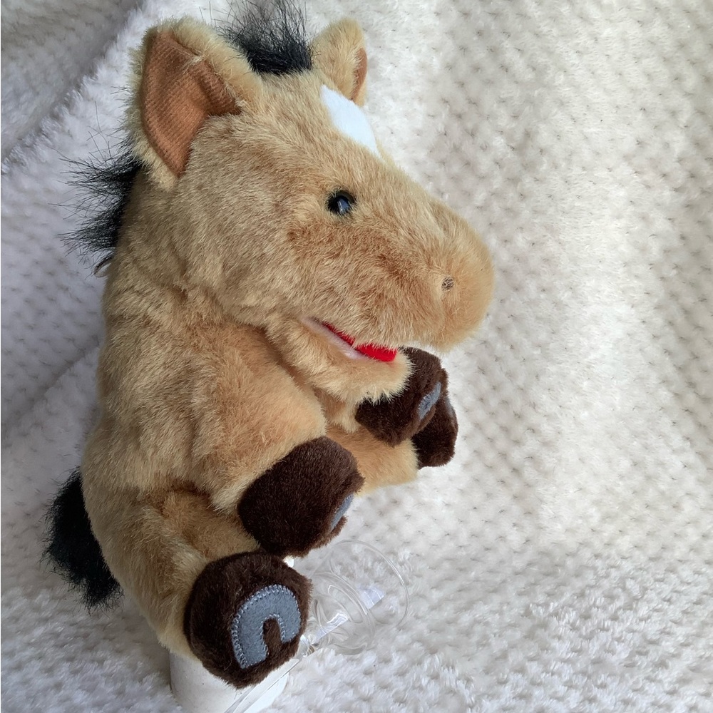 MILTON Plush Horse Hand Puppet Stuffed Animal Toy
